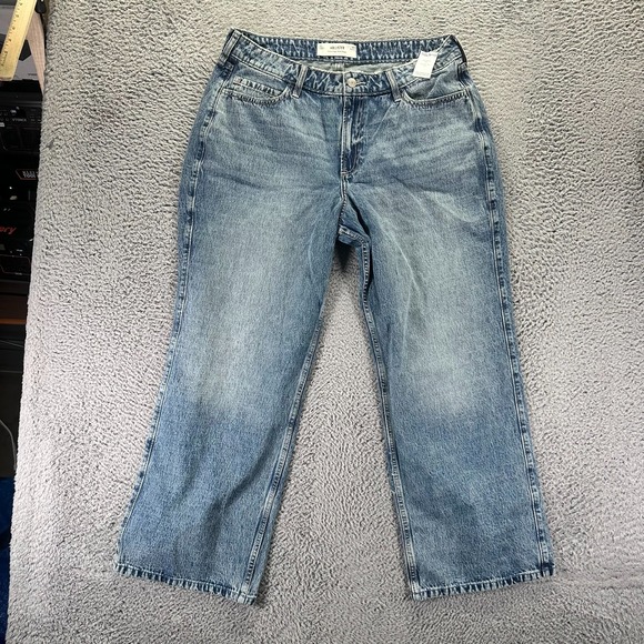 Hollister Denim - Hollister Jeans Women's 16 Blue Cotton Denim Straight Baggy Curvy Streetwear
